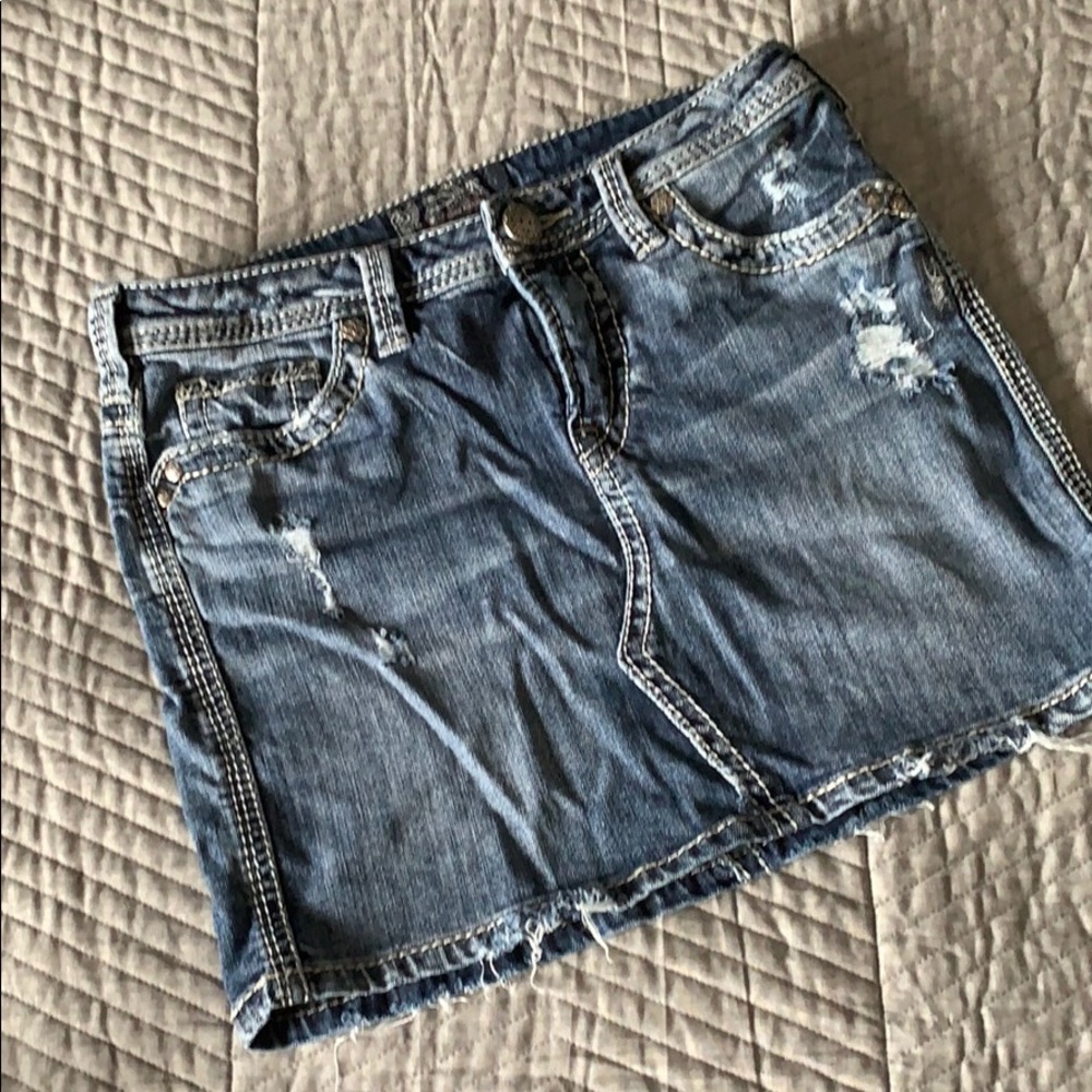 Jeans mini skirt
